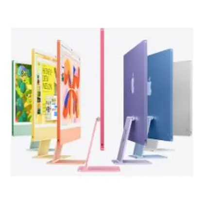 Apple iMac الكل في واحد، شاشة 24 بوصة Retina 4.5K، ألوان متعددة
