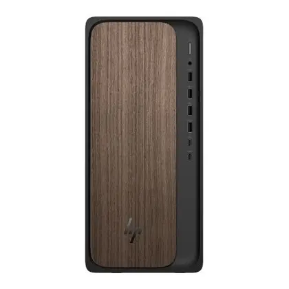 كمبيوتر مكتبي HP OmniDesk بتصميم خشبي أنيق
